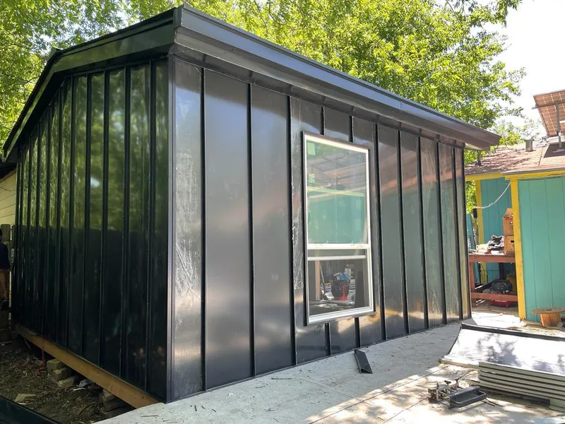 Black standing seam metal wall panels for Roof Inspection in Hendersonville