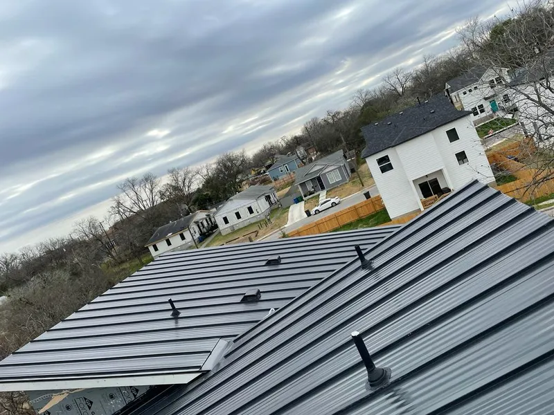 Standing seam metal roof panels with vents for Skylight Repair in Hendersonville